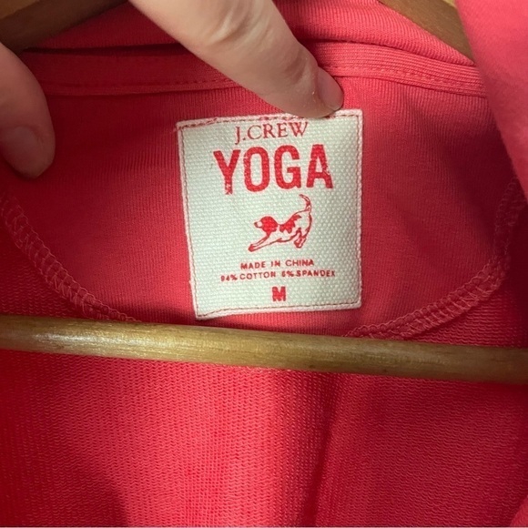 [ J. Crew] Women's Pink Full Zip Yoga Athletic Ahtlsure3/4 Sleeve Sweatshirt - Picture 3 of 8